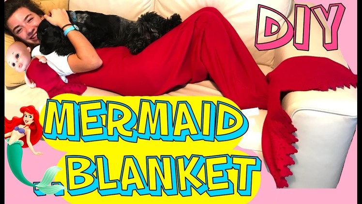 DIY a mermaid blanket without sewing