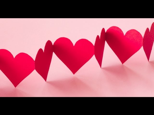 DIY Crafts - Paper Heart Design Valentine's Day  and Room Decor Ideas