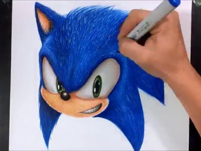 Drawing Realistic Sonic