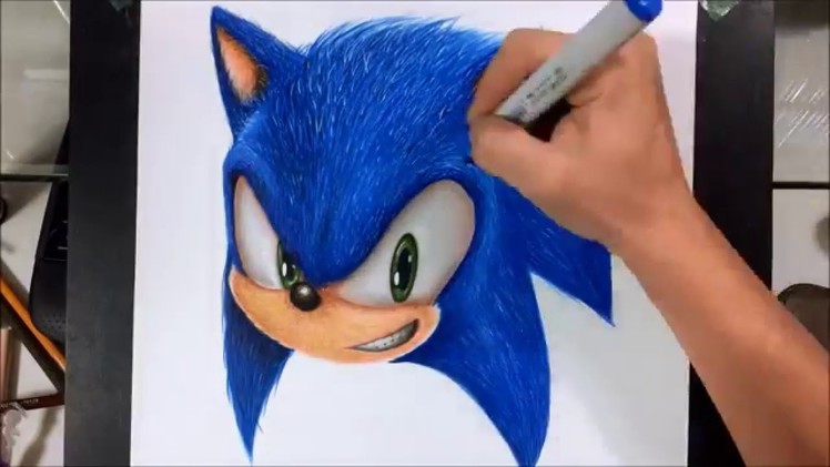 Drawing Realistic Sonic