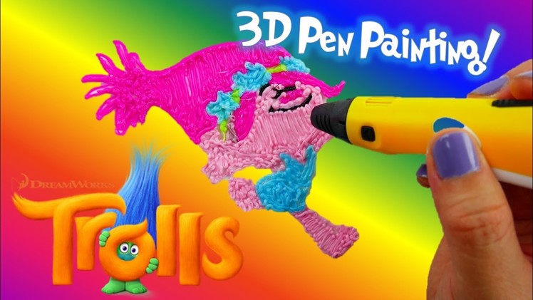 Dreamworks Trolls POPPY Coloring With 3D Pen - Trolls Coloring Pages for Kids | Evies Toy House