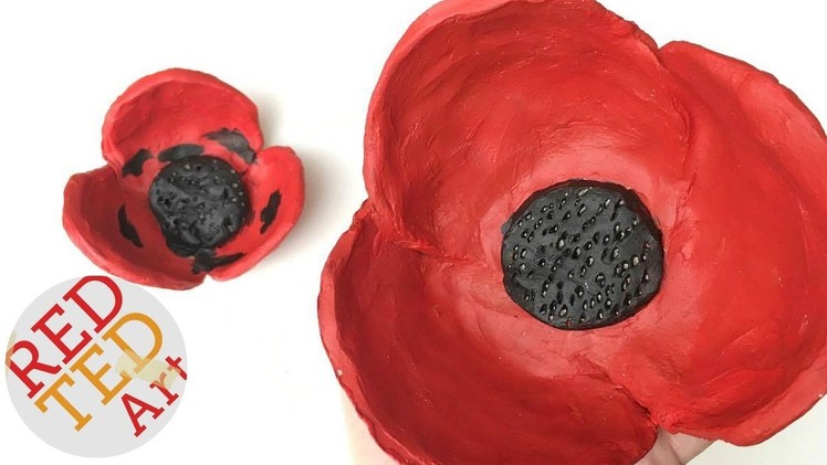 Easy Poppy Bowl DIY - DIY Gift Ideas - Remembrance Day Activities