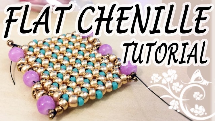 Flat Chenille Stitch Tutorial - A nice idea for a flat beadwork bracelet
