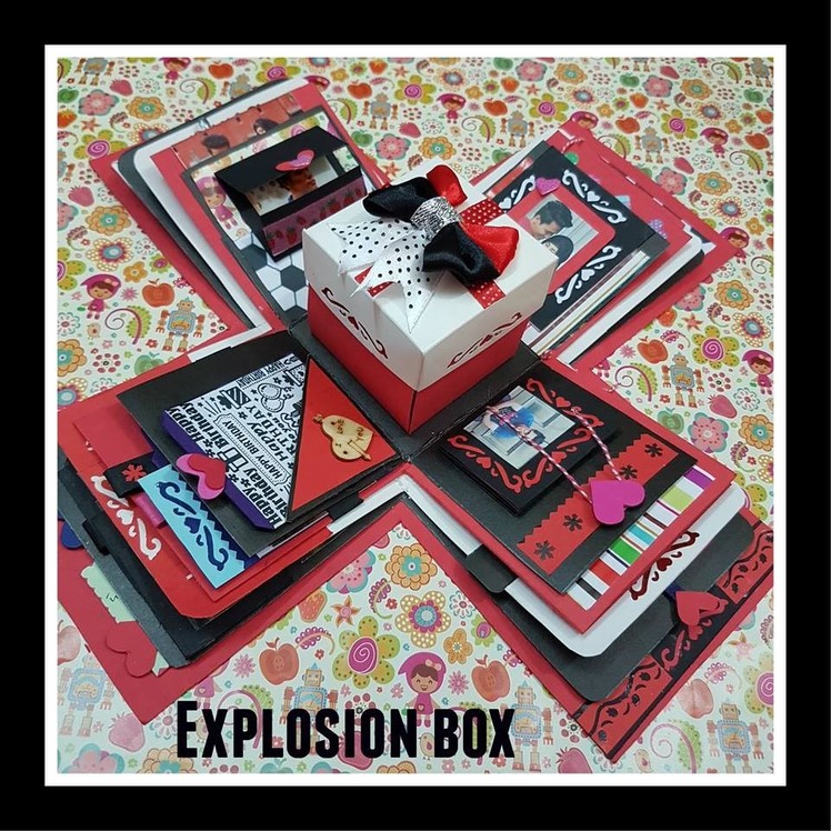 Gift idea.Explosion Box for friend.surprize box.birthday gift