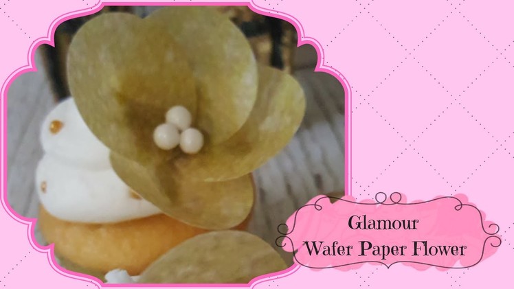 Glamour Wafer Paper Flower