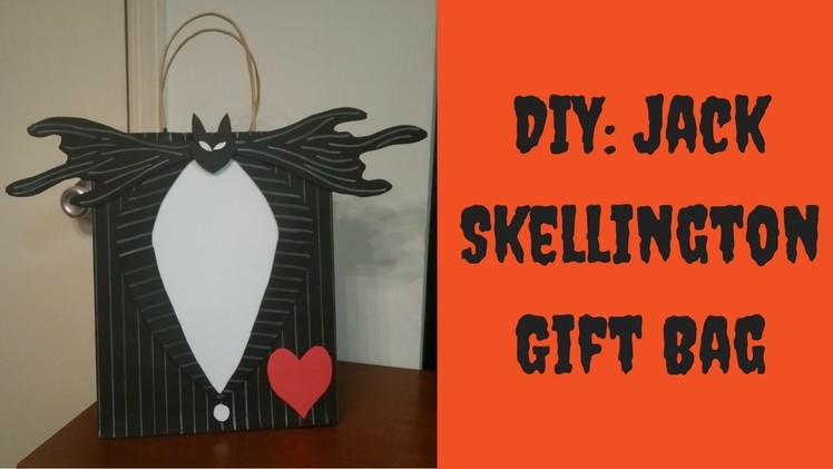 Halloween DIY - Nightmare Before Christmas Gift Bag - How to Decorate a Gift Bag