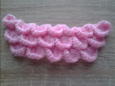 How to Crochet ?. . .crocodile Scarf Crochet. . syal panjang motif crocodile