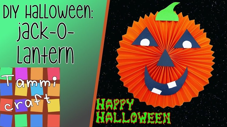 How to Make a Jack o Lantern out of Paper  - Great for kids to make