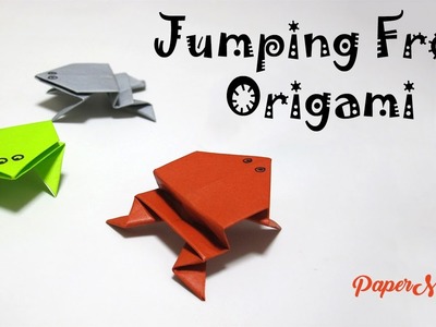 How to make a Jumping Frog with paper | Frog Origami | DIY