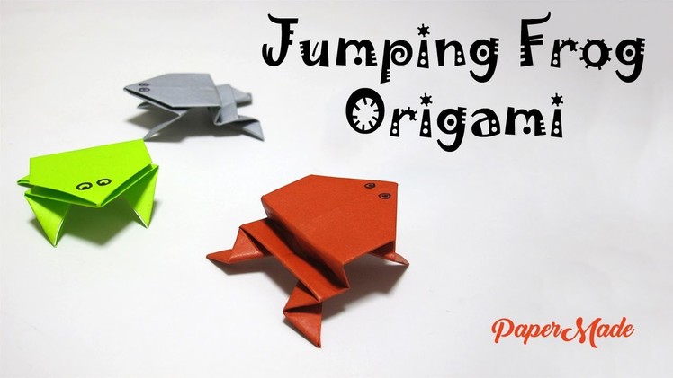 How to make a Jumping Frog with paper | Frog Origami | DIY