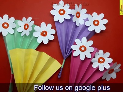 How to make a paper Flower buke || Craft idea||DIY Projects for School