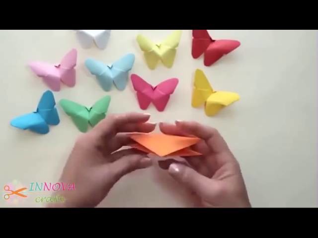 How to make colorful butterfly from a paper