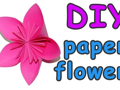 How to make paper flowers for beginners. DIY beauty and easy