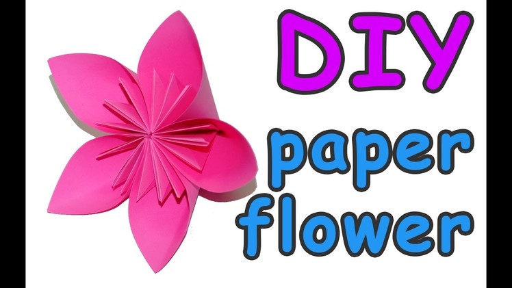 How to make paper flowers for beginners. DIY beauty and easy