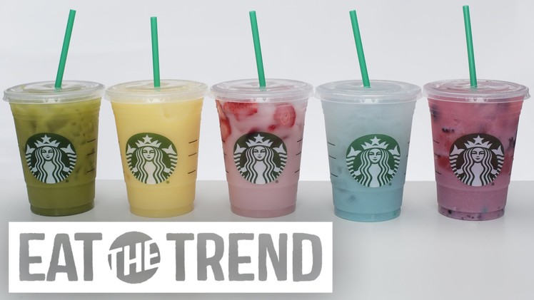 How to Make Starbucks Rainbow Drinks | Eat the Trend