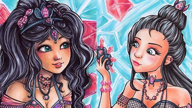Jewel Sisters - Copic Marker Illustration [Sakuems Collaboration]