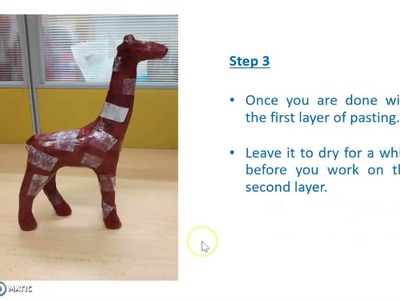 Lesson on Paper Mache A Giraffe