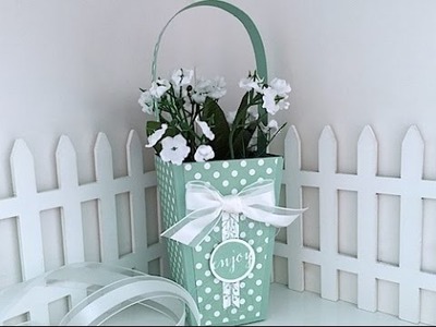 Simply Simple PANELED POPCORN BASKET by Connie Stewart