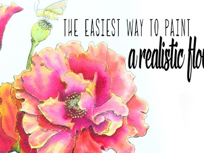 The Easiest Way to Paint a Realistic Watercolor Flower