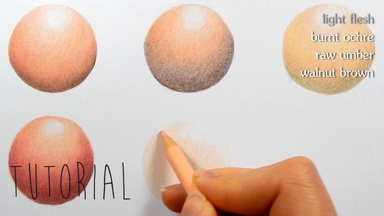 Tutorial | How to color shade different skin tones with colored pencils and blending techniques