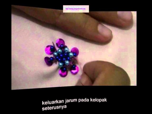 Video tutorial Sulaman Manik labuci bersayap
