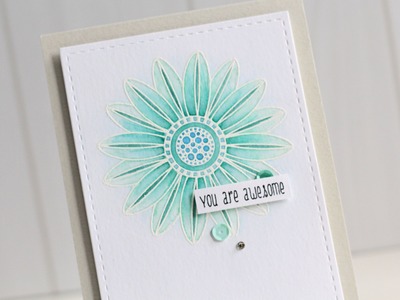 Watercolouring With Distress Markers | The Card Grotto
