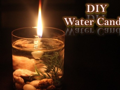 DIY: Christmas lighting ideas | Water Candle  centerpiece | How to make water candles