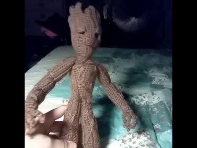 Groot Inspired Amigurumi Crochet Doll I Made! Guardians of the Galaxy