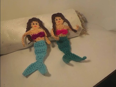How to crochet a mermaid applique