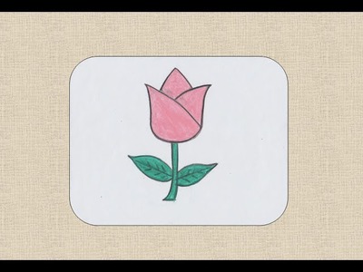 How to draw a flower for kids