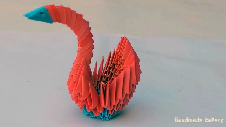 How to make a 3D Paper Swan Easy Tutorial