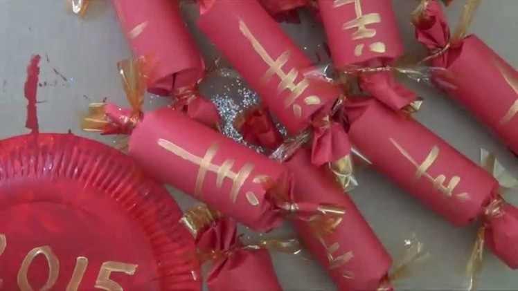 How to make a firecracker garland for Chinese New Year