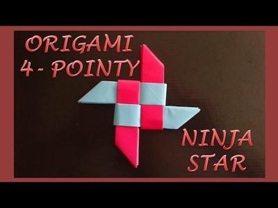 How to make a paper pointed ninja star  - Origami easy way for kids
