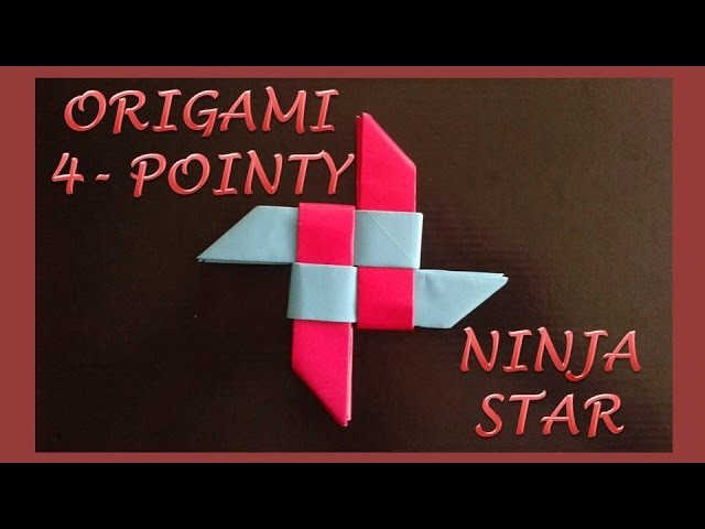 How to make a paper pointed ninja star  - Origami easy way for kids