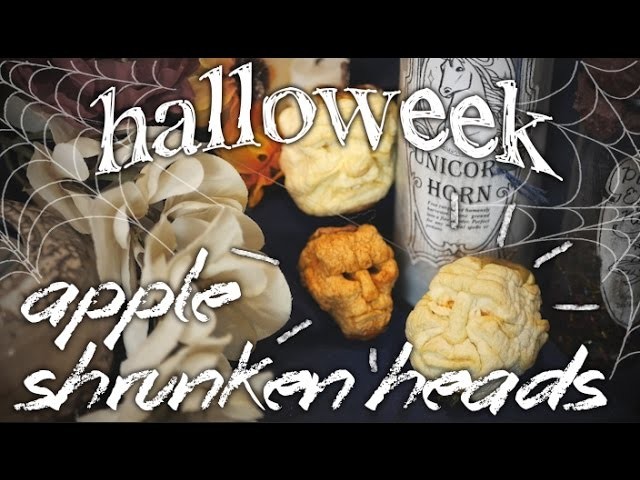 How to Make Apple Shrunken Heads ~Halloweek~