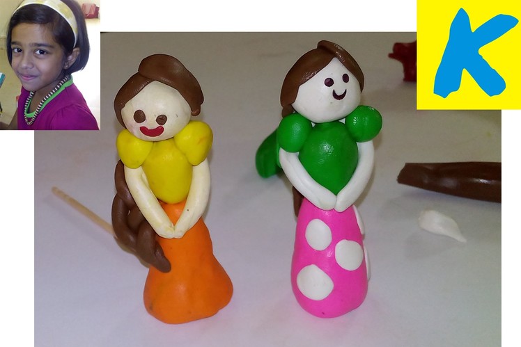 How To Make Clay Doll Play Dough Doh Modelling Clay Kids Play