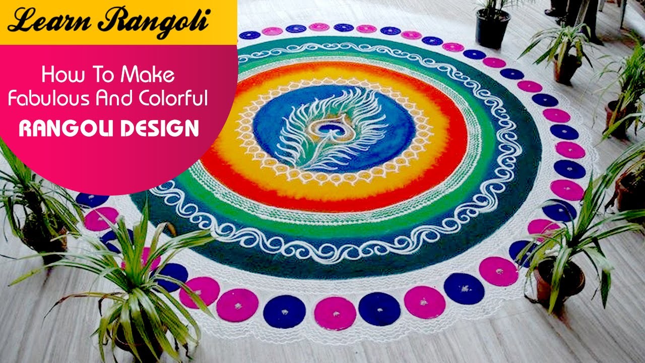 How To Make Fabulous And Colourful Rangoli Designs ?