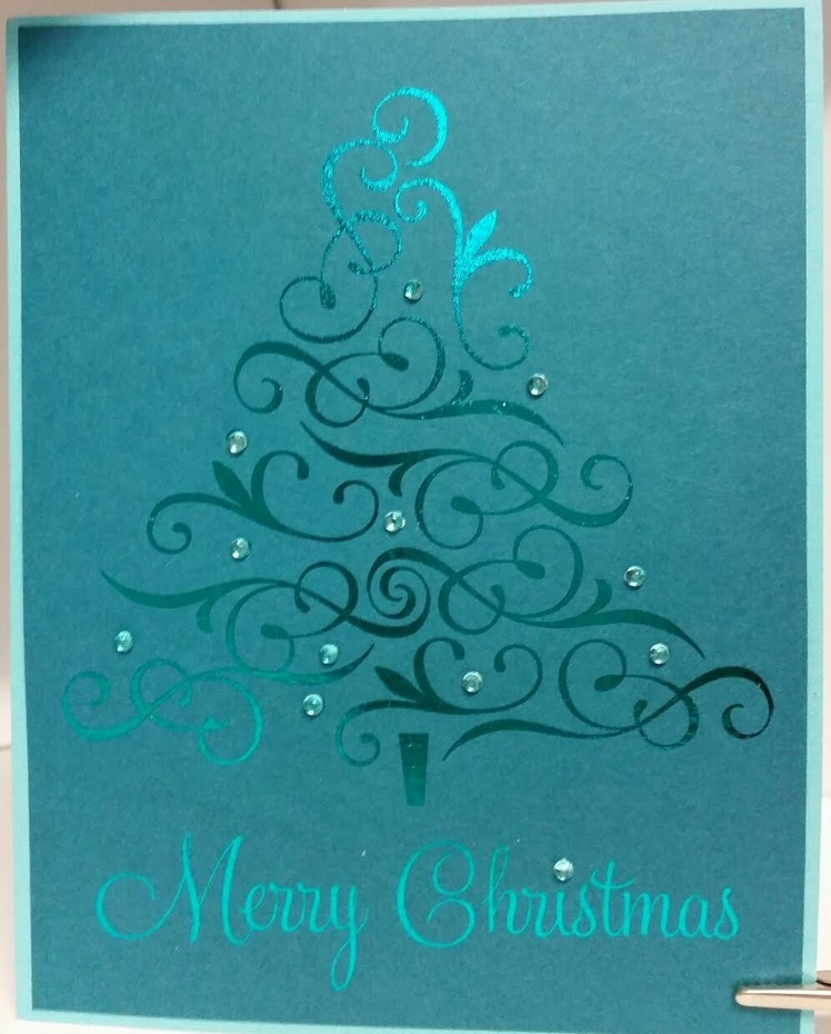 Laser Jet Printed and Foil Embossed Christmas Cards