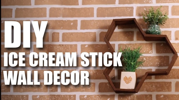 Mad Stuff With Rob - Ice Cream Stick Wall Decor | DIY Room Decor Ideas
