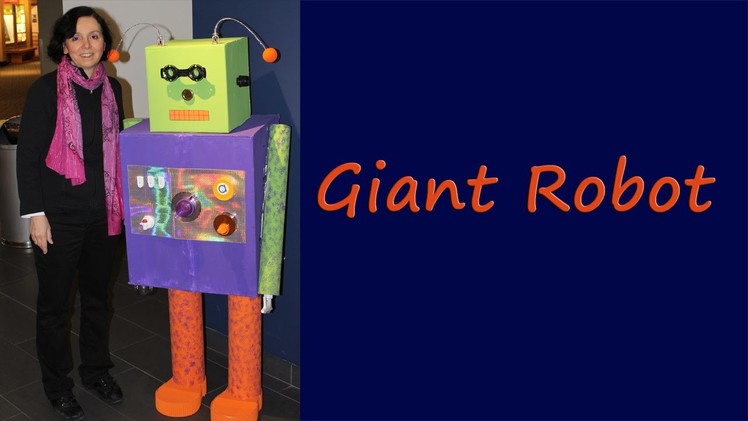 Make a life-size robot from cardboard