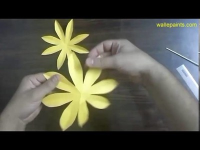 Paper Crafts | How to make a paper sunflower for kids tutorial