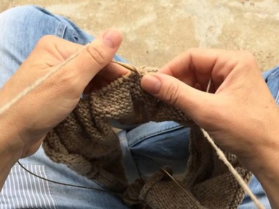 Portuguese knitting - The Purl stitch