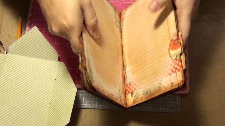 Pt9 -The Making of a file folder journal - Sewing in the Signature