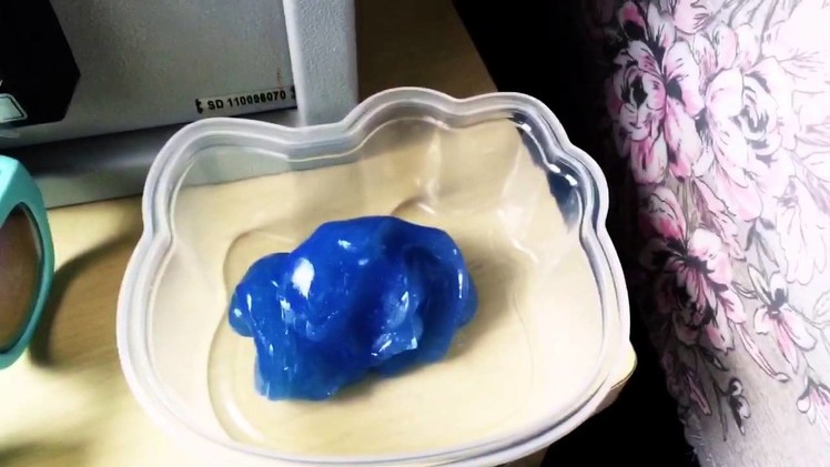 Slime Tutorial without borax, liquid detergent, liquid starch, tide