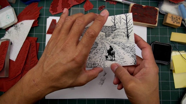 Stampscapes 101: Video 137.  Stamp Sketching