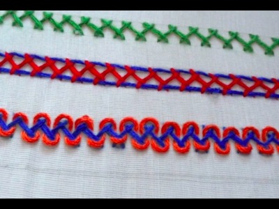 3 Types Of Herringbone Stitch