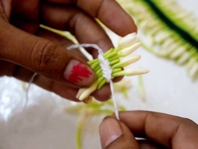 A different method to tie flowers beautifully (Tamil)