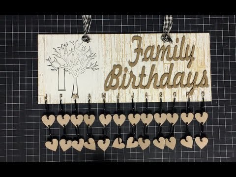 Birthday Plaque Gift Idea Fernil Designs Guest Designer