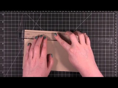 Card Making and Paper Crafting How To: Scoring and Folding Card Bases with Cardstock