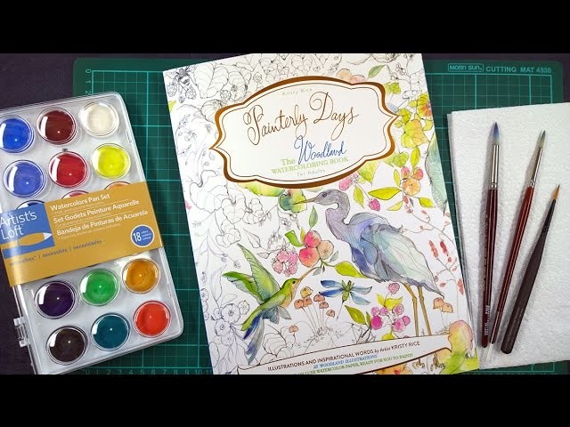 Colouring Book Review: Painterly Days Plus Tips on How to use Watercolours.